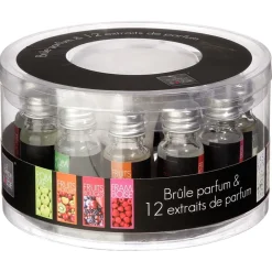 Conjunto de queimador e óleos perfumados