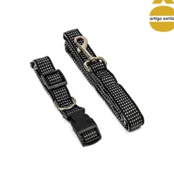 Conjunto de trela com coleira 150cm