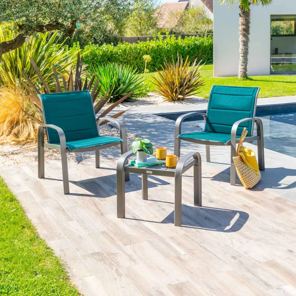 Conjunto para 2 pessoas ELYN azul