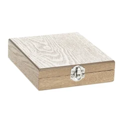 Conjunto para vinho com caixa em mdf e 4 peças