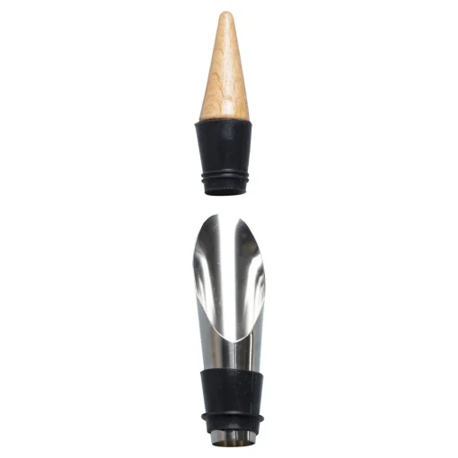 Conjunto para vinho com caixa em mdf e 4 peças