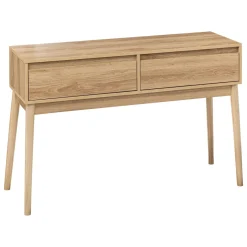Consola ABANA bege em mdf com 2 gavetas