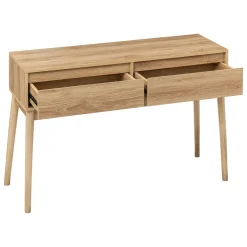 Consola ABANA bege em mdf com 2 gavetas