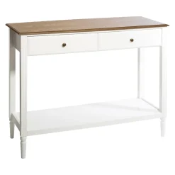 Consola branca SOLEN em mdf com 2 portas