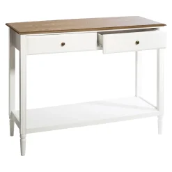 Consola branca SOLEN em mdf com 2 portas