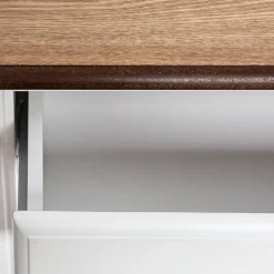 Consola branca SOLEN em mdf com 2 portas
