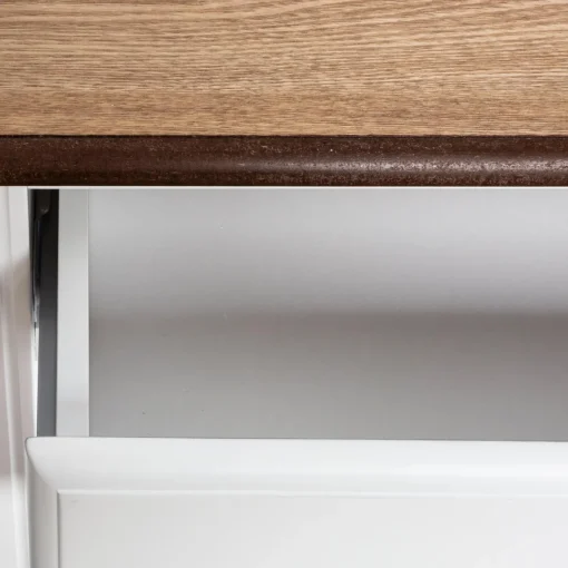 Consola branca SOLEN em mdf com 2 portas