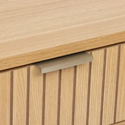 Consola Com 2 Gavetas Em Mdf e Metal Bege Tasso