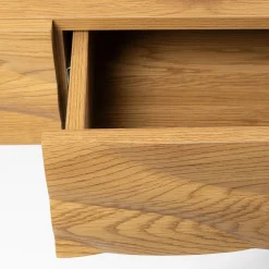 Consola OREBRO bege em mdf com pernas pretas