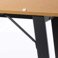 Consola OREBRO bege em mdf com pernas pretas