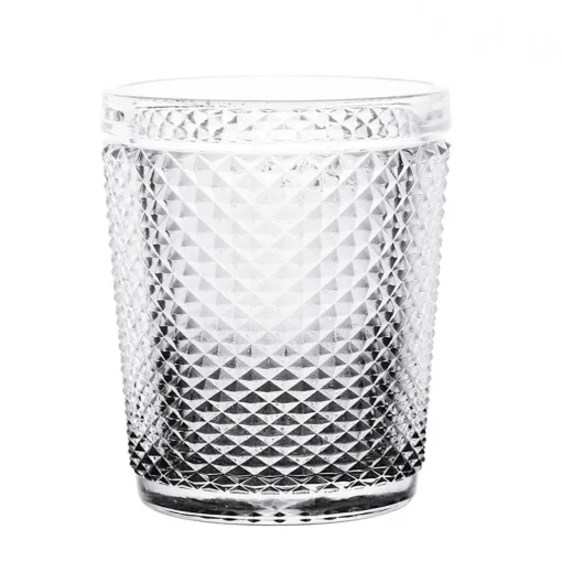 Copo antracite DIAMOND sem pé de vidro 30cl