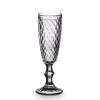 Copo De Champanhe Diamante Cinza 17,5cl
