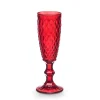 Copo de champanhe DIAMANTE vermelho 17,5cl