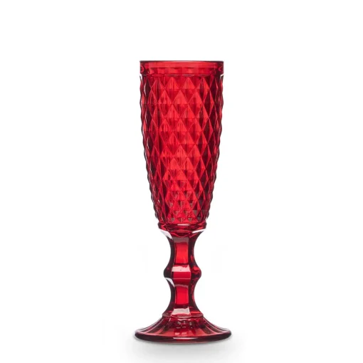 Copo de champanhe DIAMANTE vermelho 17,5cl