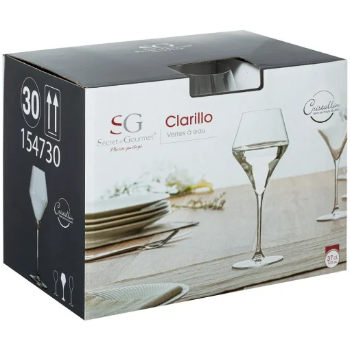 Copo de água CLARILLO de vidro cristalino 37cl