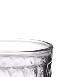 Copo De Água Diamante Cinza Com Pé 34cl
