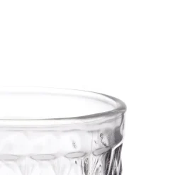 Copo de água diamante transparente com pé 34cl