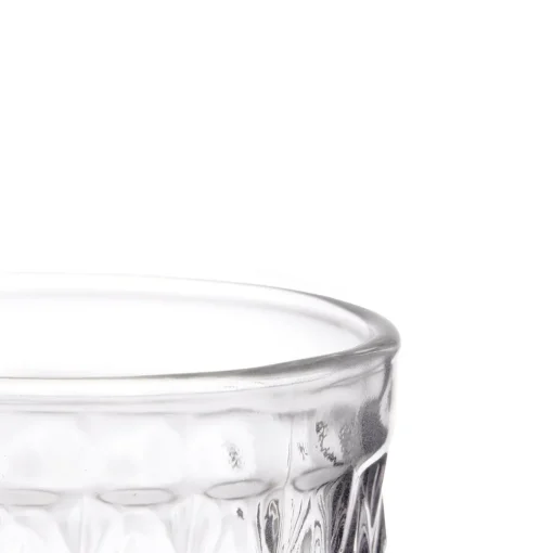 Copo de água diamante transparente com pé 34cl