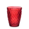 Copo de água diamante vermelho 25cl