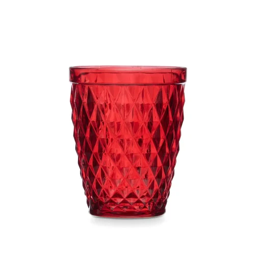 Copo de água diamante vermelho 25cl