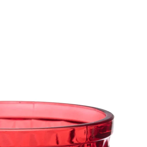 Copo de água diamante vermelho 25cl
