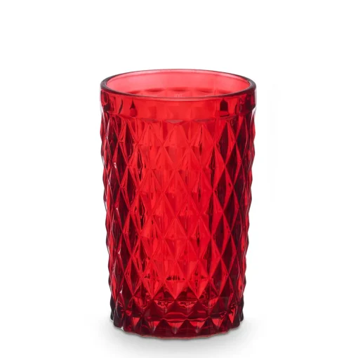 Copo de água DIAMANTE vermelho 37cl