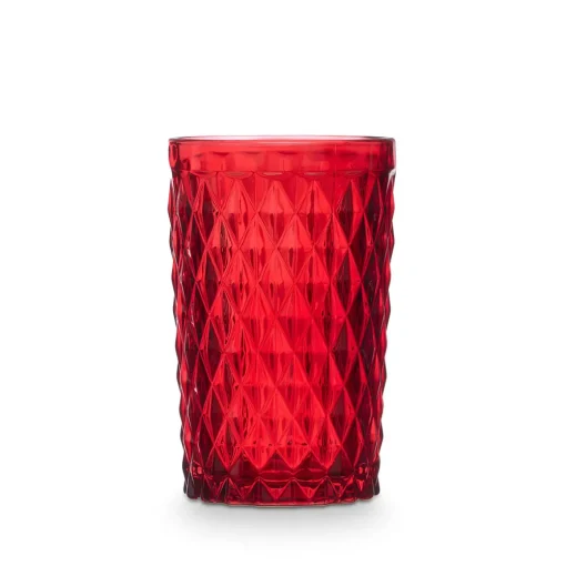 Copo de água DIAMANTE vermelho 37cl