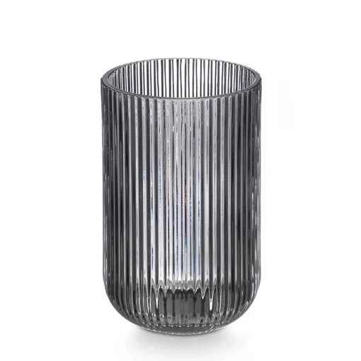 Copo de água RISCAS cinza em vidro 43cl