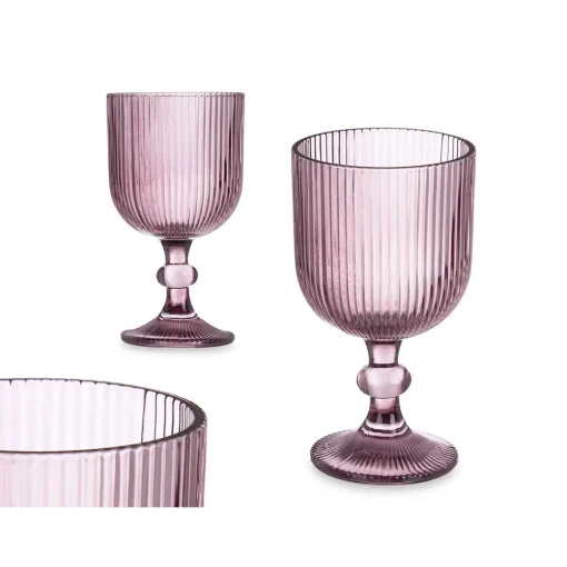 Copo de água RISCAS rosa com pé 37cl