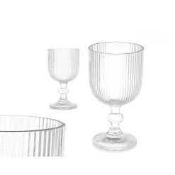 Copo de água RISCAS transparente com pé 37cl