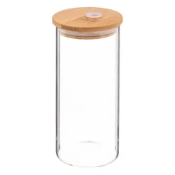 Copo de vidro com palhinha e tampa