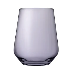 Copo de vidro sem pé roxo