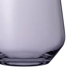Copo de vidro sem pé roxo
