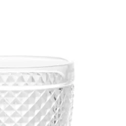 Copo de vinho antracite DIAMOND com pé em vidro 24cl
