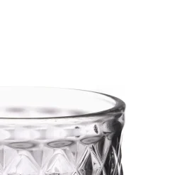 Copo De Vinho Diamante Cinza 25cl