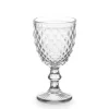 Copo de vinho DIAMANTE transparente com pé 25cl