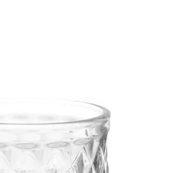 Copo de vinho DIAMANTE transparente com pé 25cl