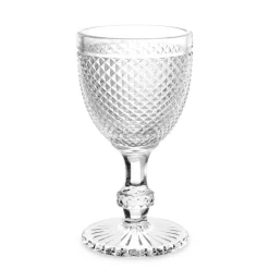 Copo de vinho DIAMOND com pé em vidro 33cl