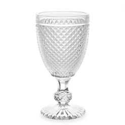 Copo de vinho DIAMOND com pé em vidro 24cl