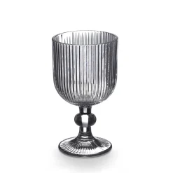 Copo de vinho RISCAS cinza com pé 26cl