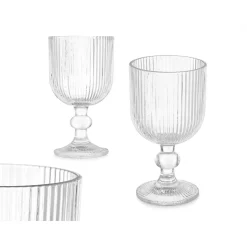 Copo de vinho RISCAS transparente com pé 26cl