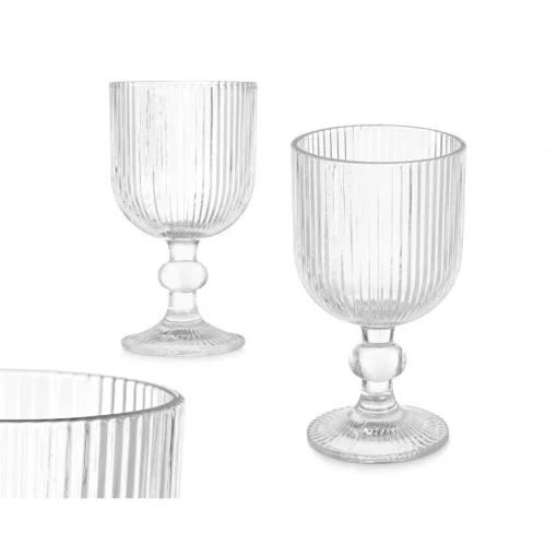 Copo de vinho RISCAS transparente com pé 26cl
