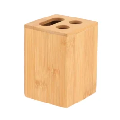 Copo Para Porta Escovas De Dentes Em Bambu