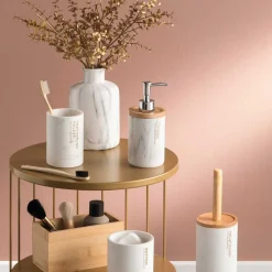 Copo wc LEA branco efeito mármore