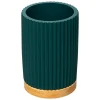 Copo wc NATUREO azul petróleo com base em bambu