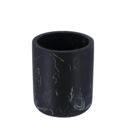 Copo WC Preto Efeito Mármore