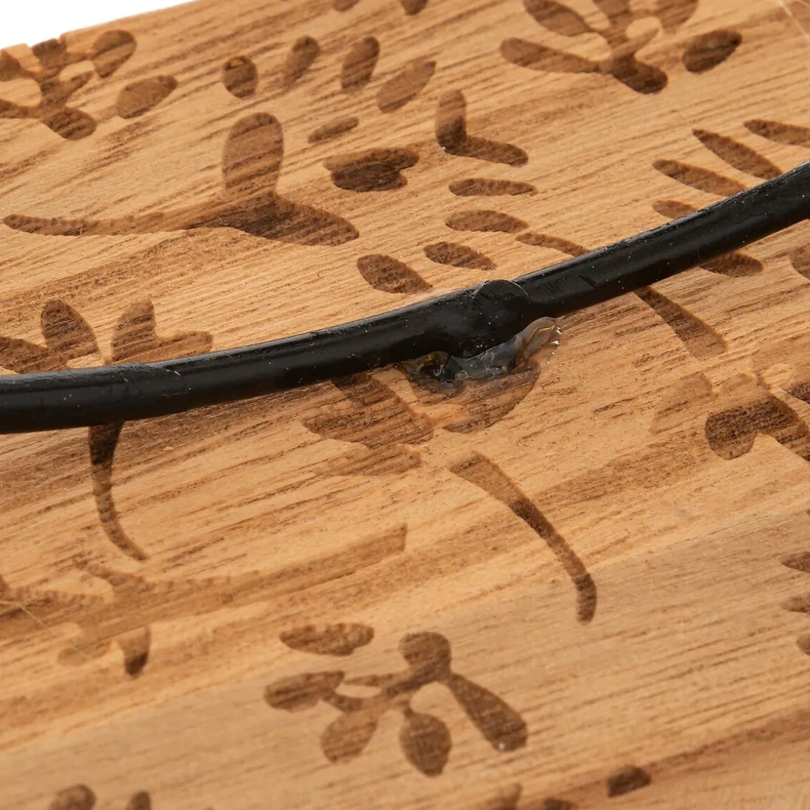 Coroa de flores secas CARAVANE com suporte em madeira