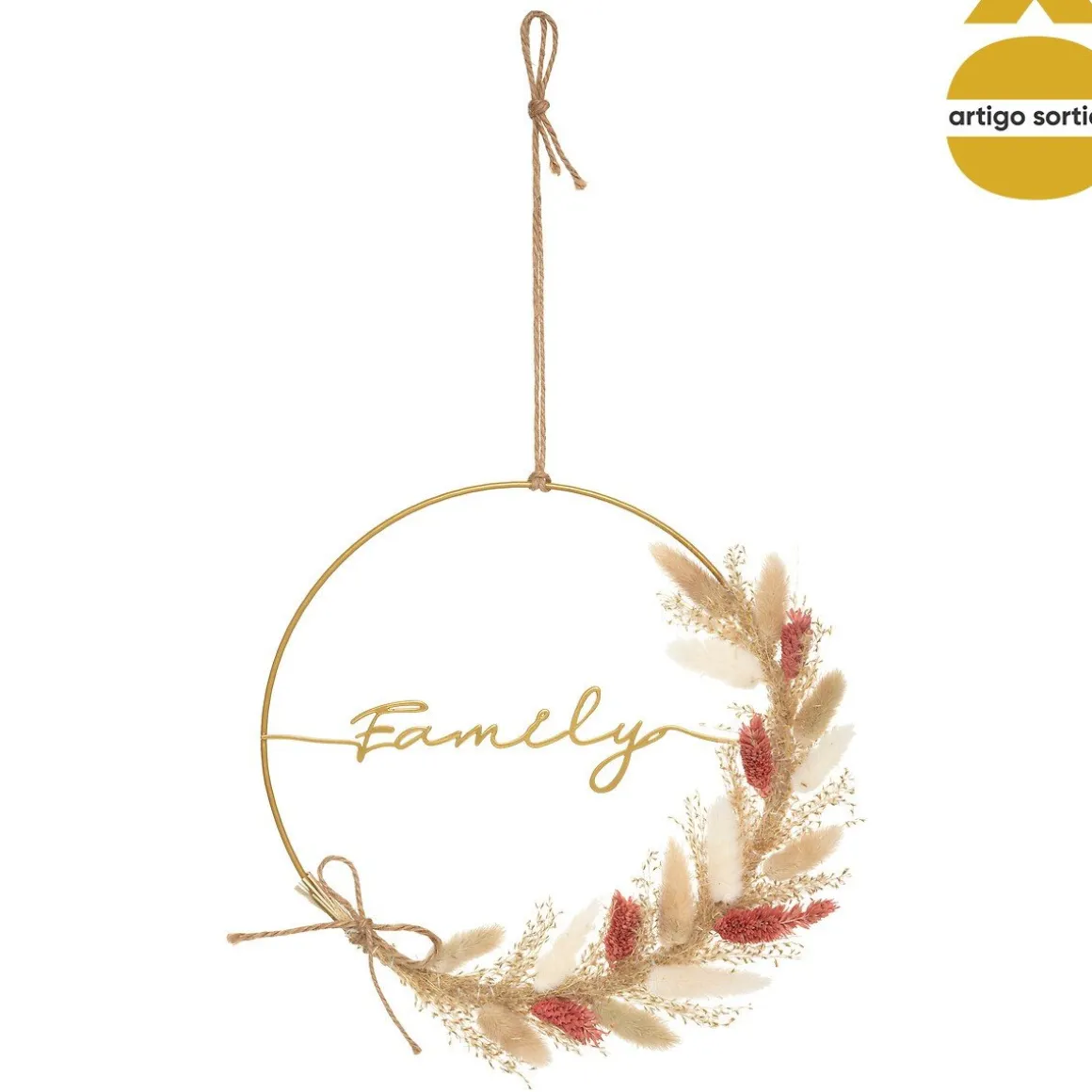 Coroa de flores secas LUISA 24cm