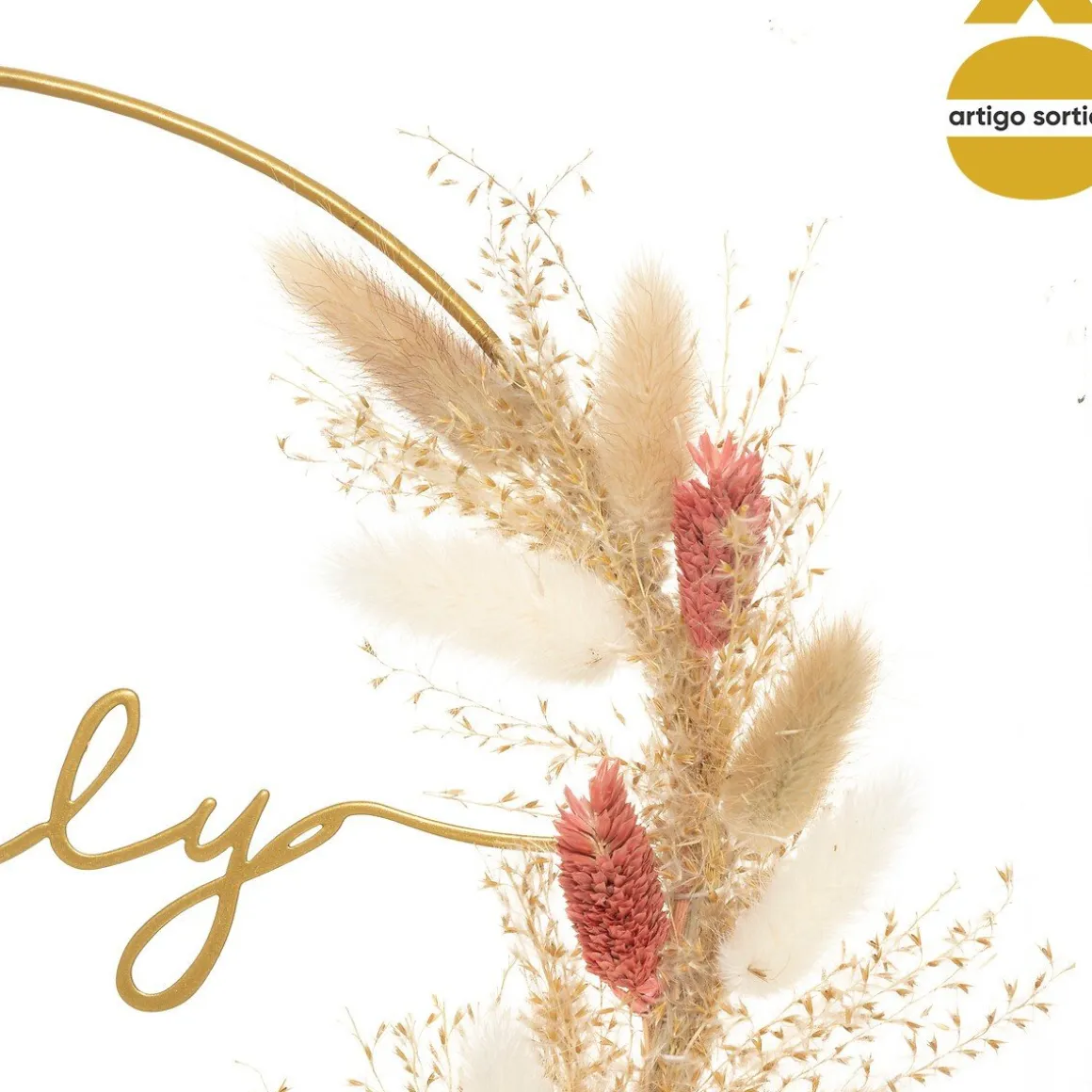 Coroa de flores secas LUISA 24cm