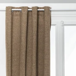 Cortina AUTOMNE bouclette taupe isolante 140x260cm